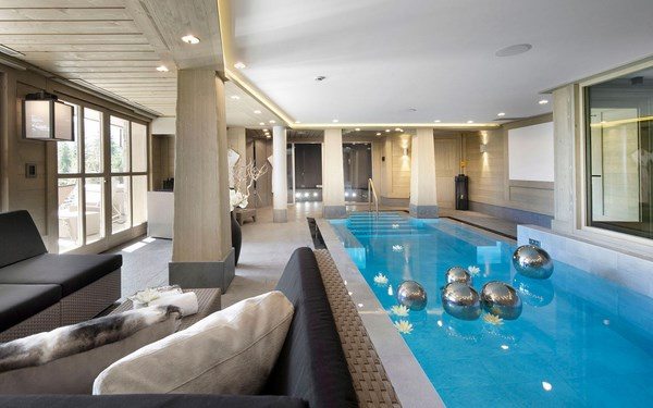 indoor luxury contemporary swimming pools