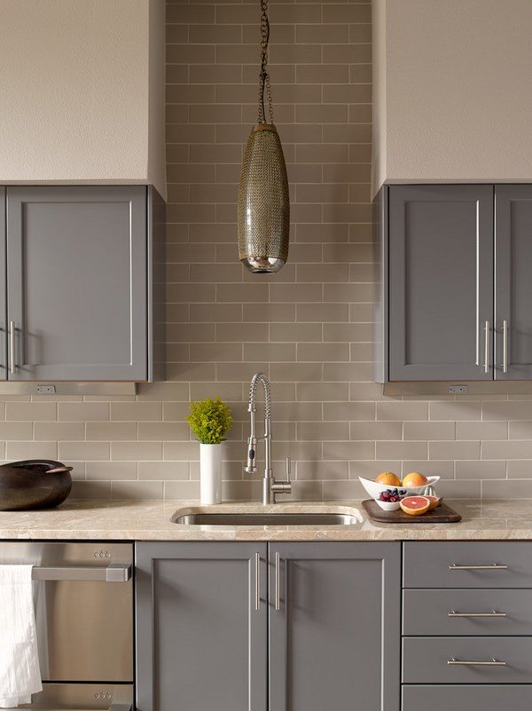 kitchen design ideas taupe color shades pendant lamp