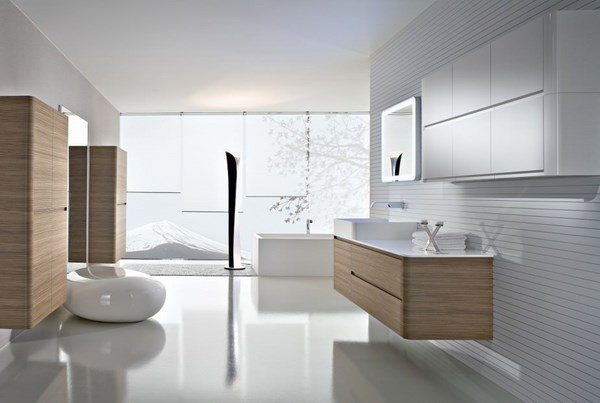 minimalist furniture bathroom design colors lighting