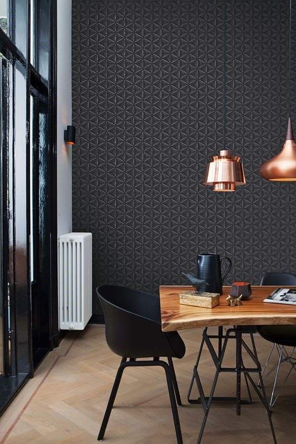 modern kitchen black and copper interior design ideas