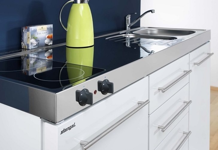 modern-mini-kitchen-design-with-white-cabinets-and-hot-plate
