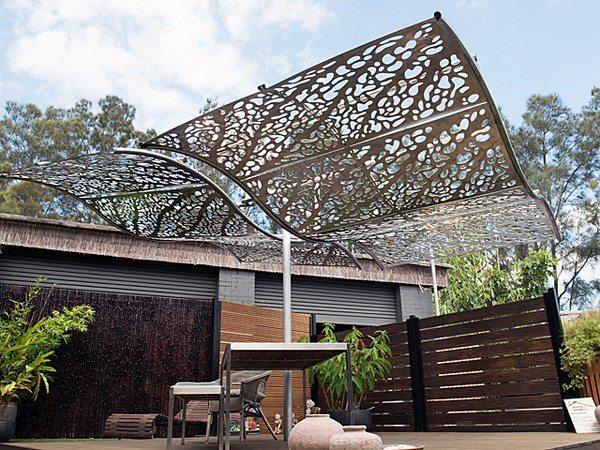 modern shade structure patio shade ideas metal canopy