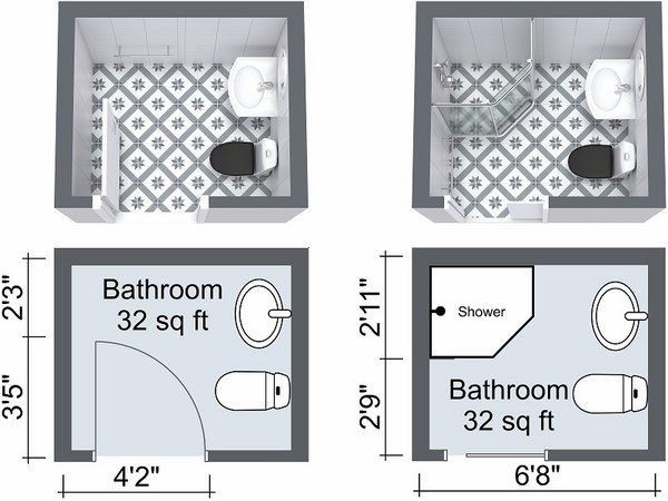 tiny home bathroom layout