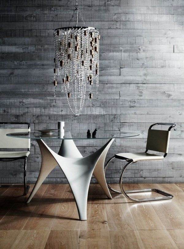round glass dining table chandelier