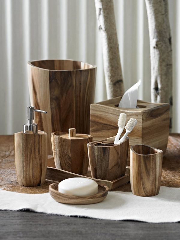 rustic accessories bathroom decor ideas wood