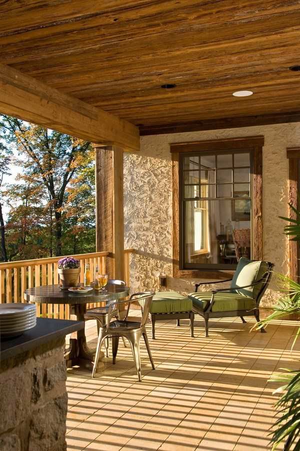 rustic veranda porch decorating ideas balcony railings