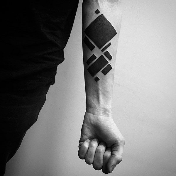 original tatoo ideas for men geometric pattern