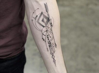 trendy-geometric-tattoos-for-men-forearm
