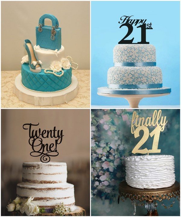twenty one cake toppers ideas