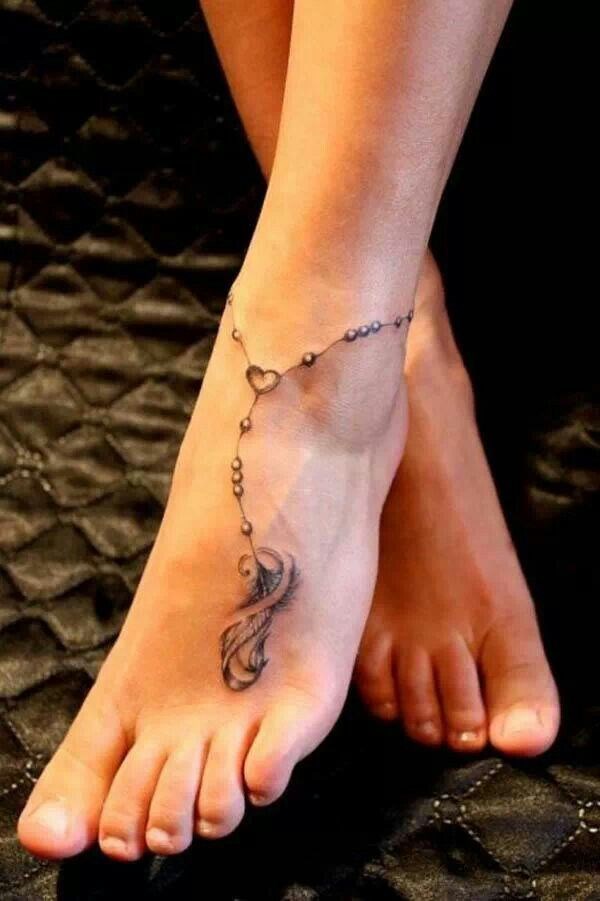 Foot tattoos for women how to choose the best design?