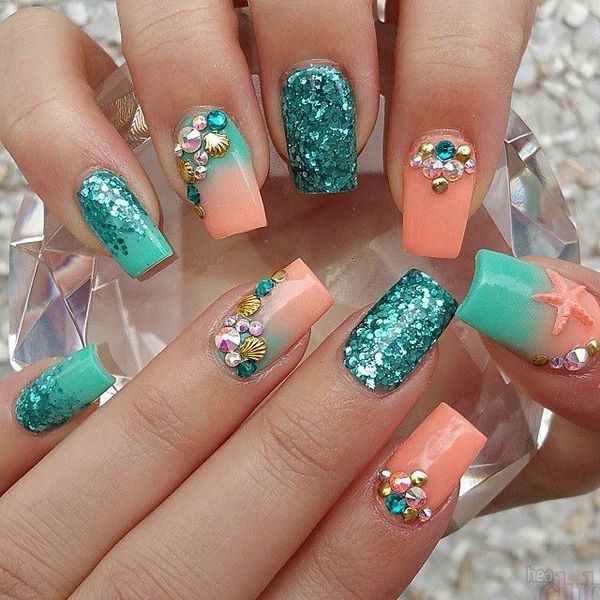 Trendy Summer Nails Nautical And Beach Inspired Nail Art Ideas