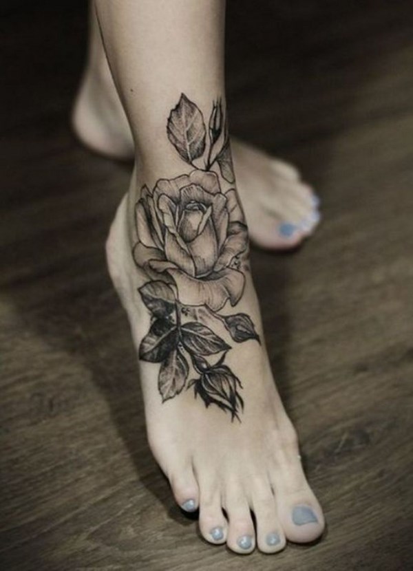 foot tattoos for women ideas designs roses