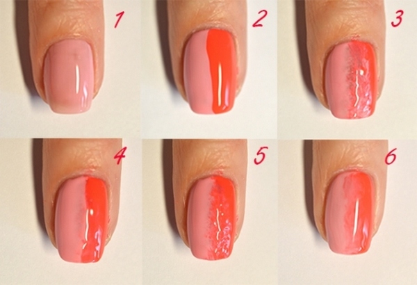 how to do gradient nail art tutorial