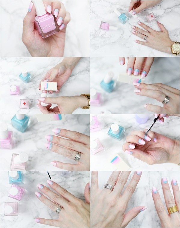 how to do ombre nails step by step tutorial