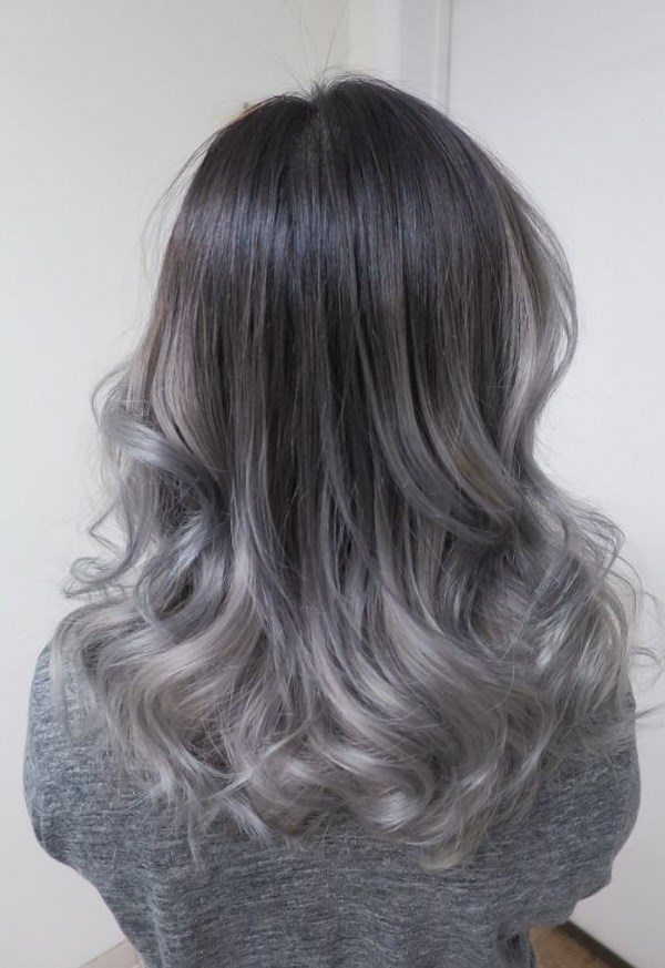 how to make an ombre gray hair