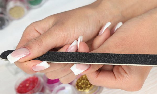 how to remove acrylic nail extensions at home with nail filer