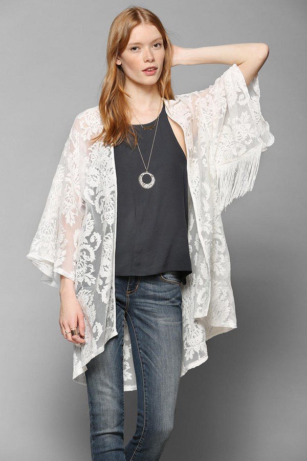 lace jacket stylish outfit spring summer