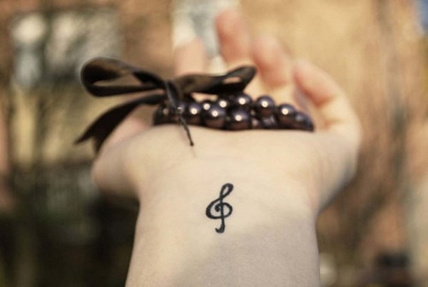 music inspired small tattoos