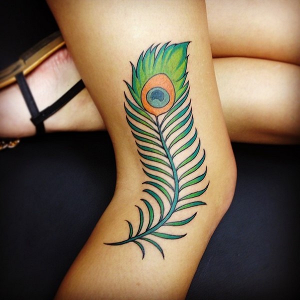 Beautiful peacock feather tattoo ideas and their meaning