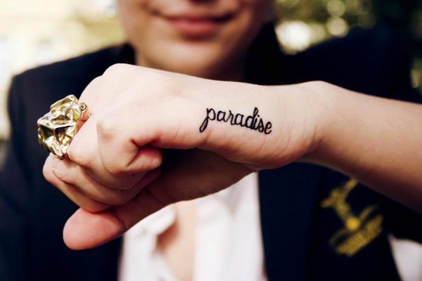 small word tattoos for women design ideas