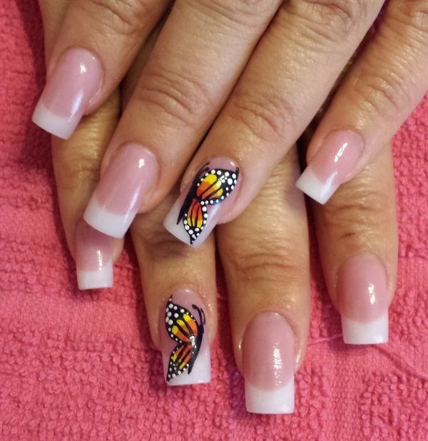 summer nails ideas butterfly nails designs