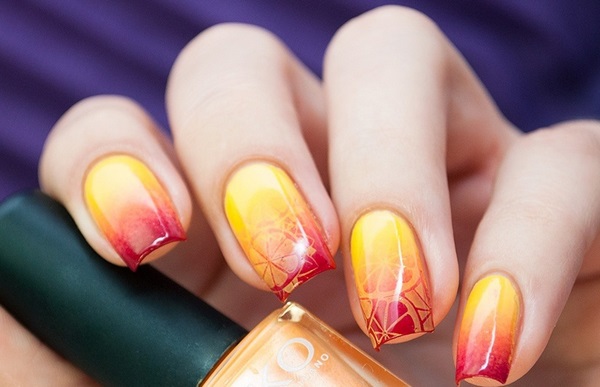summer nails ideas gradient nail art