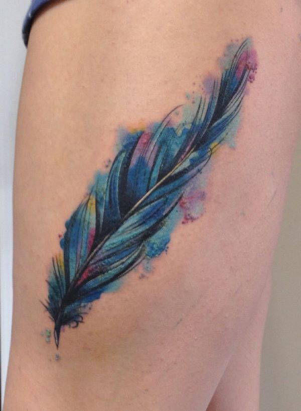 Unique feather tattoo designs for different body parts