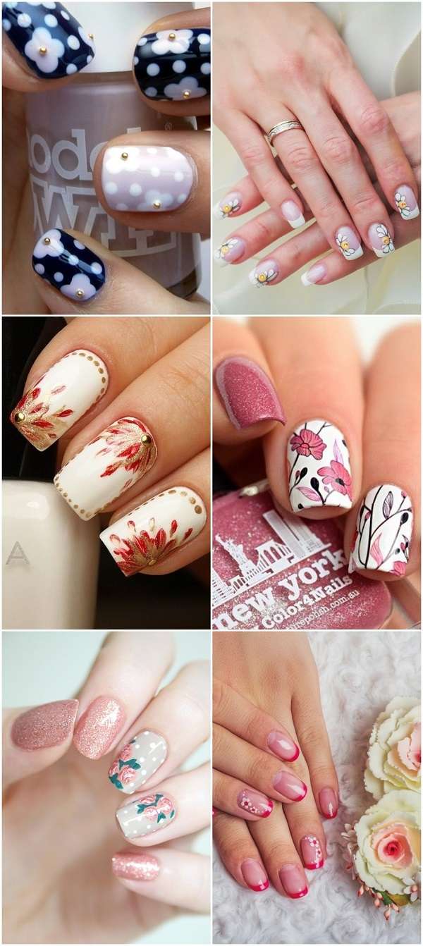 great summer nails with flowers ideas