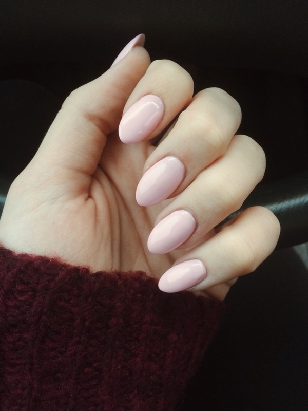 nail shapes almond nails pink manicure