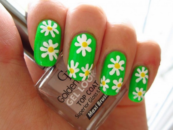 spring and summer nail design ideas flowers easy daisy tutorial