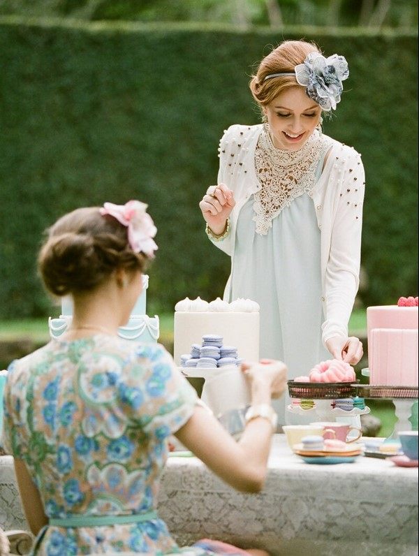 vintage style tea party 