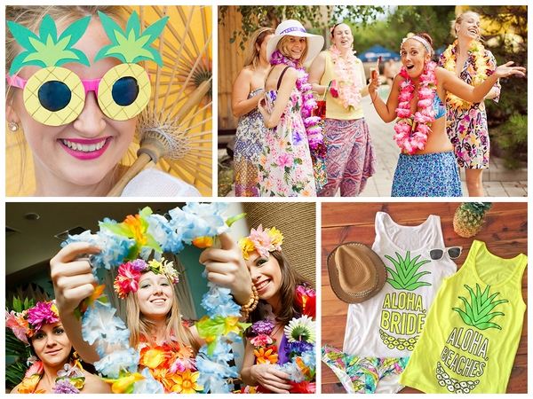 Hawaiian bridal shower ideas cool and fun tropical style party