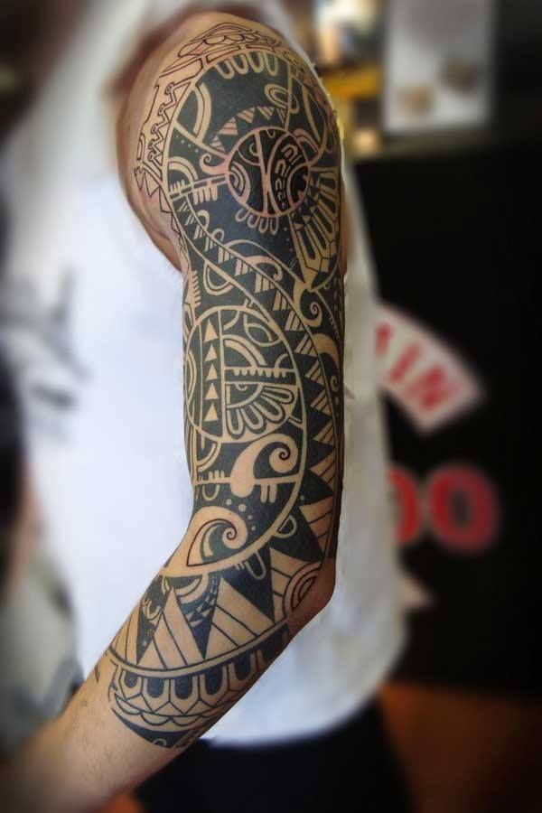 beautiful long sleeve tattoo design