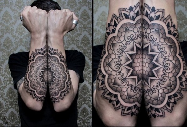 creative mandala tattoos sleeve tattoos