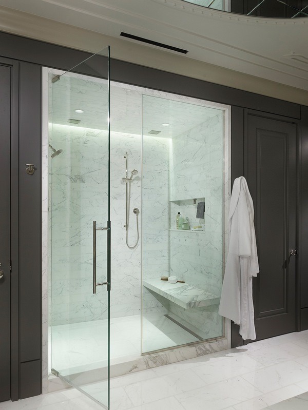 glass shower doors modern bathroom design