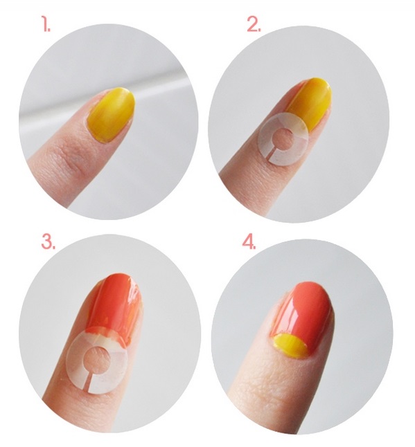 how to do half moon manicure tutorial