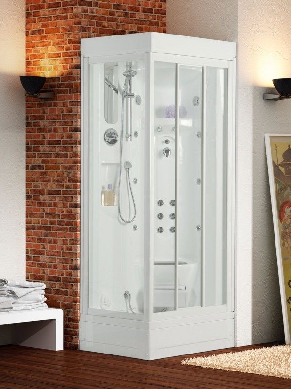 multi functional shower cabin walk in shower design ideas