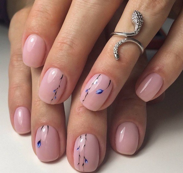 nude nails decorating ideas spring manicure