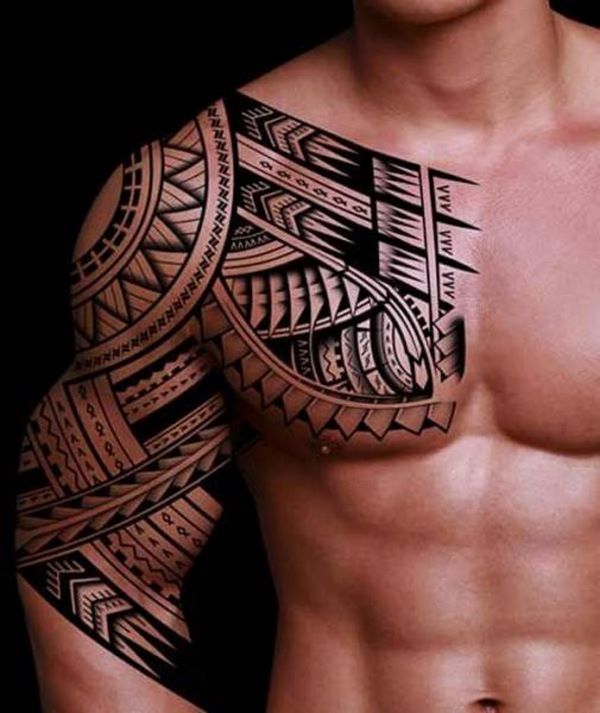 tribal tattoos for men half sleeve