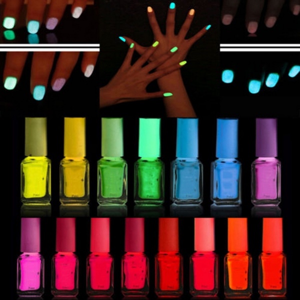Fluorescent neon nail polish colors