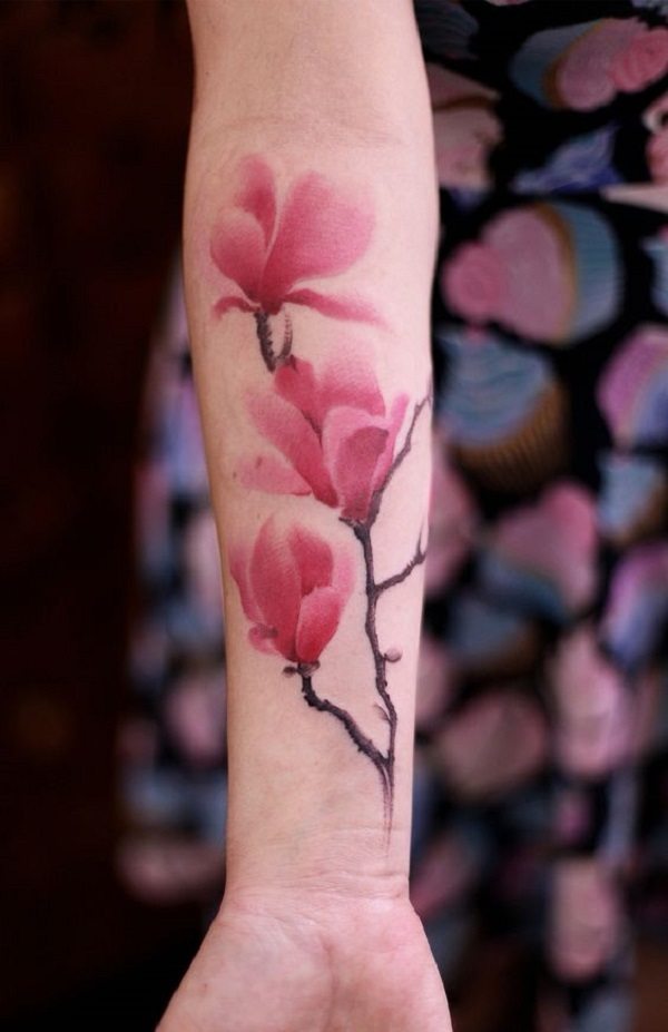 Magnolia flower tattoo design ideas beautiful flower designs