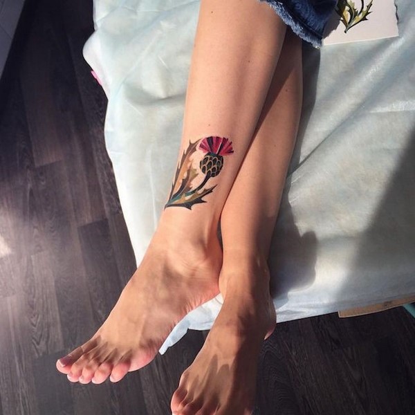 ankle tattoo poppy meaning womens tattoo