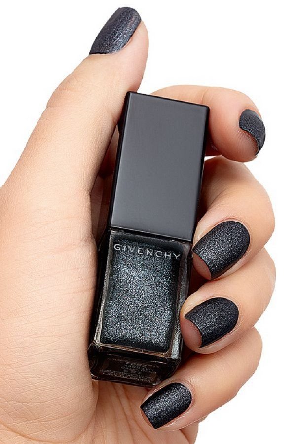 anthracite nail color matte finish