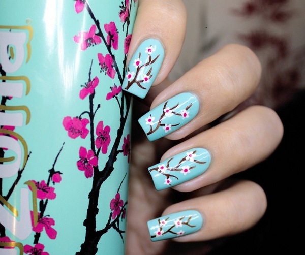 beautiful sakura nails stylish spring manicure