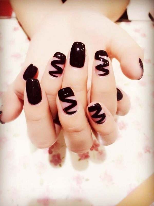 black nails easy nail art ideas and designs for beginners
