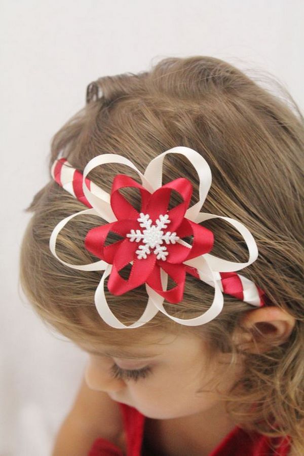 christmas hair accessories girls headband christmas colors