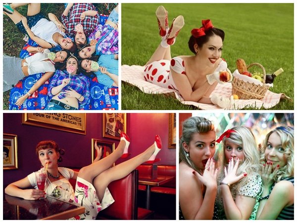 cool bridal party ideas retro style