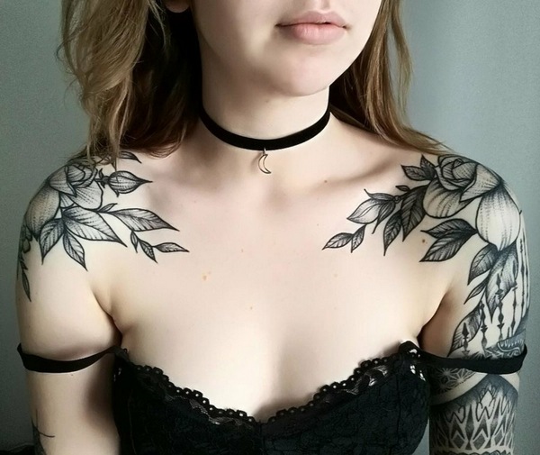 flower tattoos for women short sleeve ideas