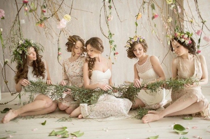 how to organize rustic chic bridal party