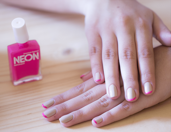 neon nails ideas french manicure